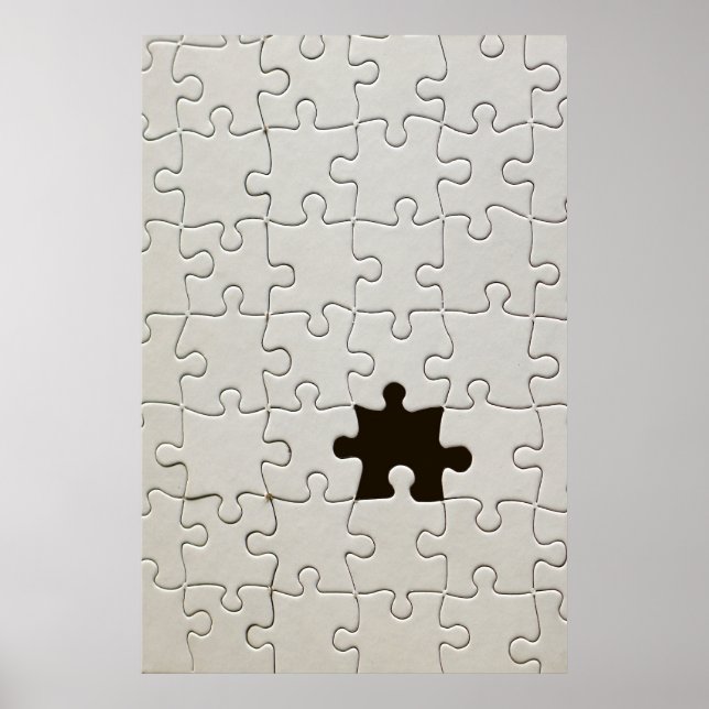 Poster Você Me Completa Romântico Preto e Branco Quebra-C (Frente)