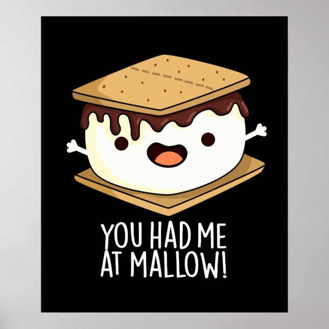 Poster Você Me Conquistou Com Mallow Piada Divertida De S (Frente)