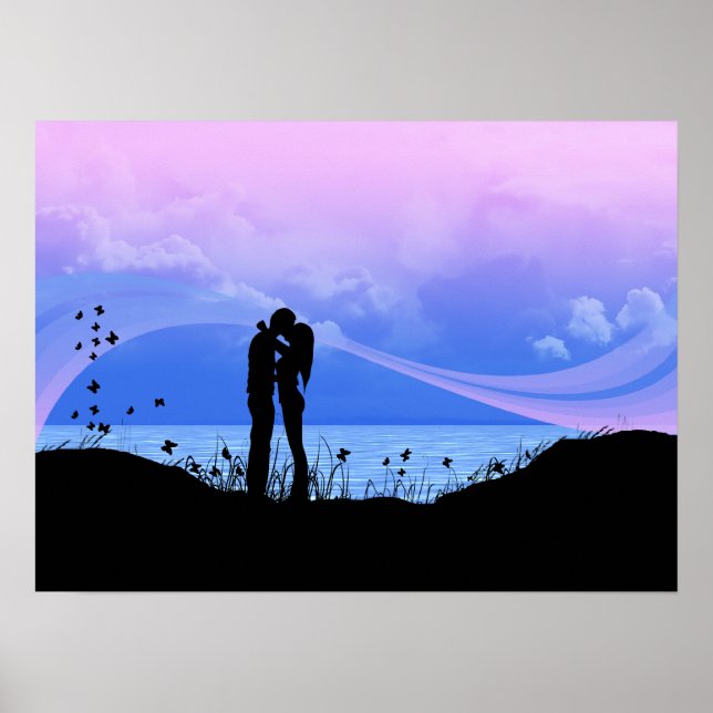 Poster Você me dá borboletas (Frente)