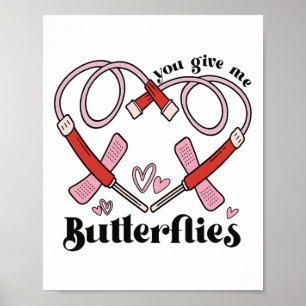 Poster Você Me Dá Borboletas Phlebotomist Pbt Namorados