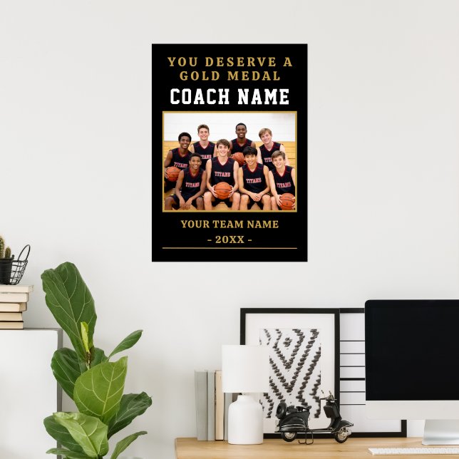 Poster Você Merece uma Medalha Foto da Equipe Técnica  (Escritório em casa)