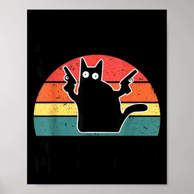 Poster Você Mexe Com O Meow Meow Você Leva Este Peow Peow (Frente)