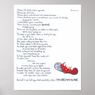 Póster Você não está sozinho