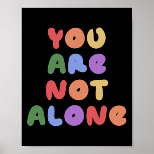 Poster Você Não Está Sozinho Na Saúde Mental Sensibilizaç