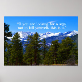 Póster Você não está sozinho/poster de suporte