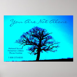 Póster Você não está sozinho/poster de suporte