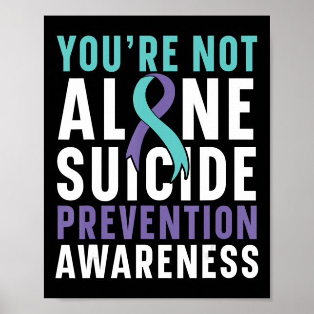 Poster Você não está sozinho Prevenção ao suicídio Awa (Frente)