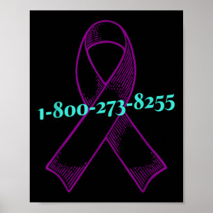 Poster Você Não Está Sozinho, Sensibilização Suicida