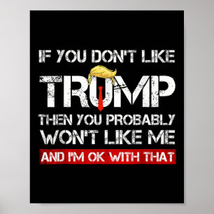 Poster Você não gosta de Trump, então você provavelmente