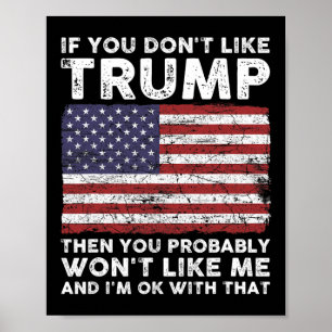 Poster Você não gosta de Trump, então você provavelmente