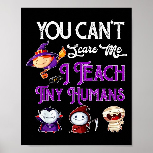 Poster Você Não Pode E Me Eu Ensino Humanos Minúsculos Fu (Frente)