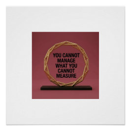 Póster Você Não Pode Gerenciar o Que Não Pode Medir