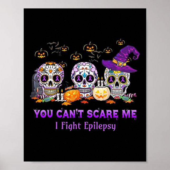 Poster Você não pode me assustar, eu luto contra a Epilep (Frente)