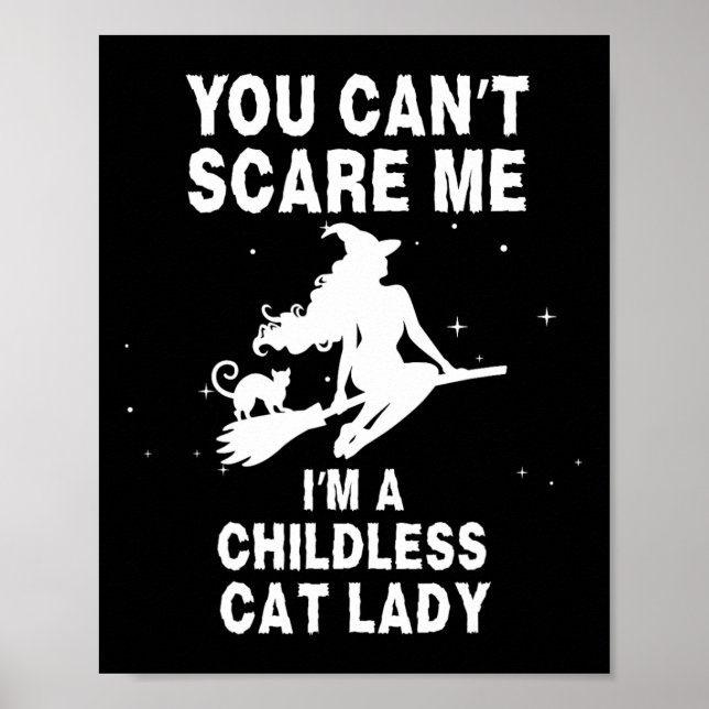 Poster Você não pode me assustar Eu sou uma bruxa de gato (Frente)