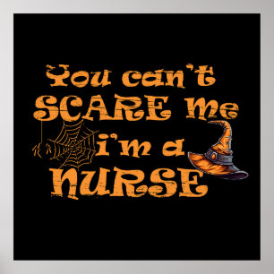 Poster Você não pode me assustar sou uma enfermeira Hallo