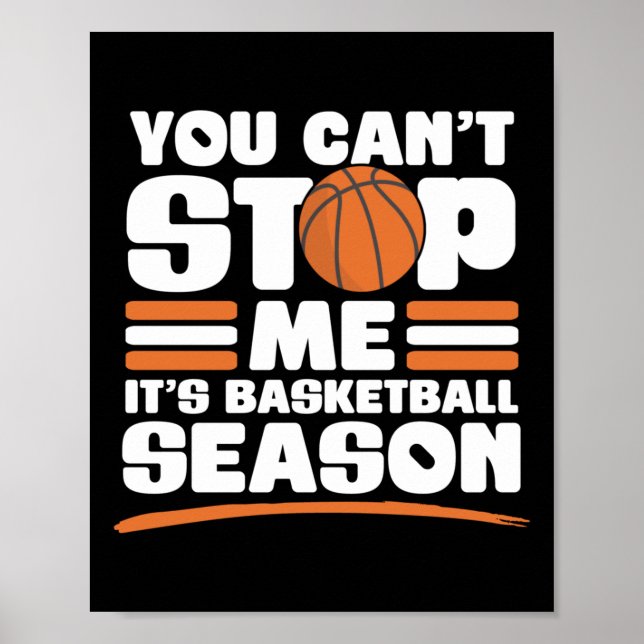 Poster Você Não Pode Me Parar Temporada de Basquete Diver (Frente)