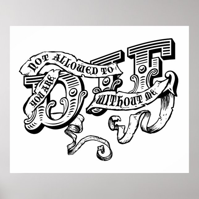 Poster Você não pode morrer sem mim (Frente)