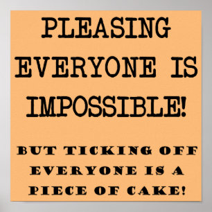 Póster Você não pode, por favor, todos ingressarem Post