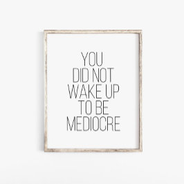 Poster Você Não Se Acordar Como Tipografia Média