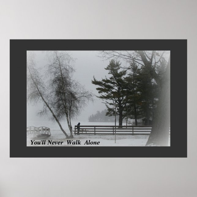 Poster Você nunca andará sozinho (Frente)