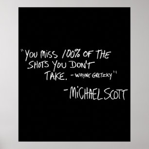 Poster Você perde 100 dos tiros que você não tira