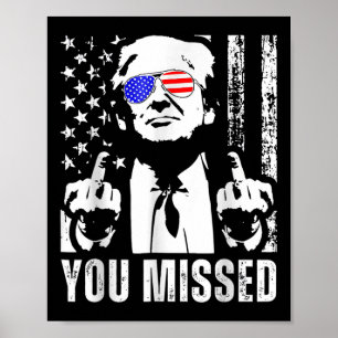 Poster Você Perdeu Trump 2024 US Flag Funny (fron)