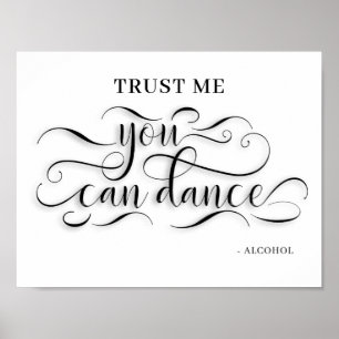 Poster Você Pode Dançar Sinal De Piso De Dança