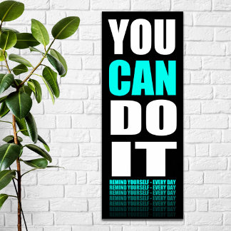 Poster Você PODE Fazer Isso (aqua) Motivacional