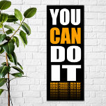 Poster Você PODE Fazer Isso (laranja) Motivacional<br><div class="desc">posters motivacionais de excelente com frases memoráveis para ajudá-lo em qualquer objetivo.</div>