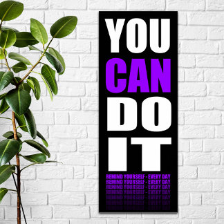 Poster Você PODE Fazer Isso (roxo) Motivacional