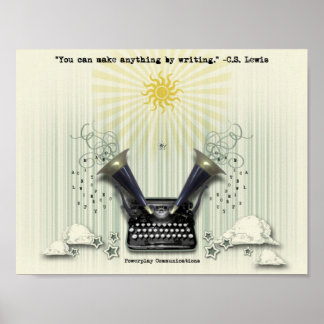 Póster Você pode fazer qualquer coisa por escrevendo post