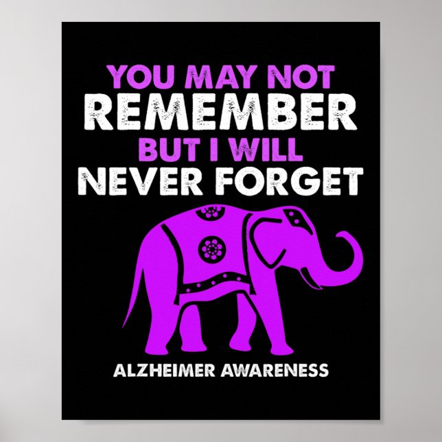 Poster Você Pode Não Lembrar Eu Nunca Vou Esquecer Heimer (Frente)