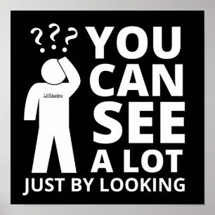 Poster VOCÊ PODE VER MUITO APENAS POR PARECER sarcástic