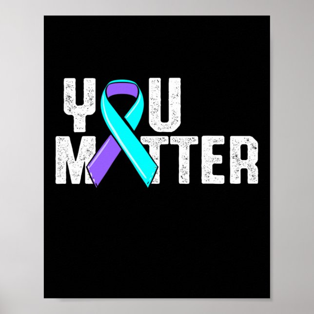 Poster Você Problema com a Consciência do Suicídio (Frente)