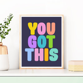Poster Você Recebeu Esta Cotação Inspirativa Colorida