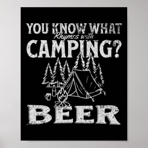 Poster Você Sabe O Que Rima Com Camiseta De Cerveja De Ac