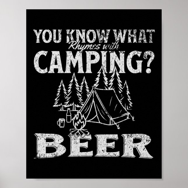 Poster Você Sabe O Que Rima Com Camiseta De Cerveja De Ac (Frente)