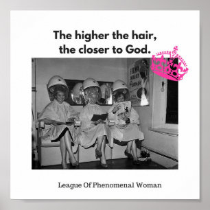 Póster Você sabe os mais alto o cabelo, mais perto do