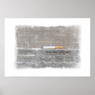 Poster Você Sai, Ganha - Campanha Anti-Fumante