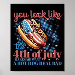 Poster Você Se Parece Com O Patriótico 4 De Julho Cão Que