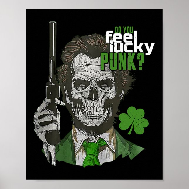 Poster Você Sente Sorte De Dia de São Patrício Engraçado? (Frente)