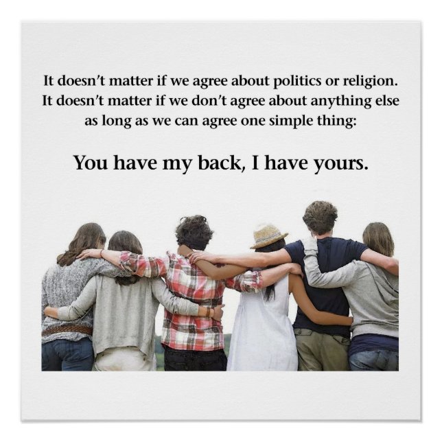 Póster Você Tem As Minhas Costas, Eu Tenho As Suas (Frente)