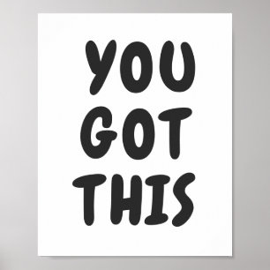 Poster Você Tem Essa Cotação Inspirativa Bonita Branca Pr