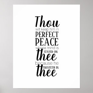 Poster Você Vai Mantê-Lo Na Bíblia De Paz Perfeita Ver