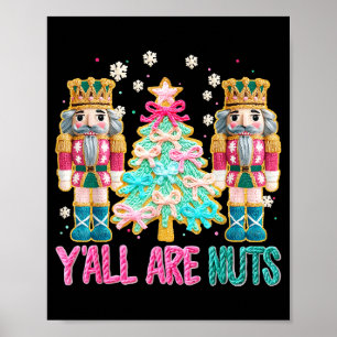 Poster Vocês São Loucos Amendoeira Crochet Natal Engraçad
