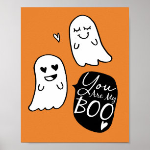 Poster Vocês São Meus Fantasmas De Boo Halloween