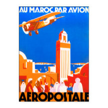 Voe no Ar de Marrocos. Aeropostale