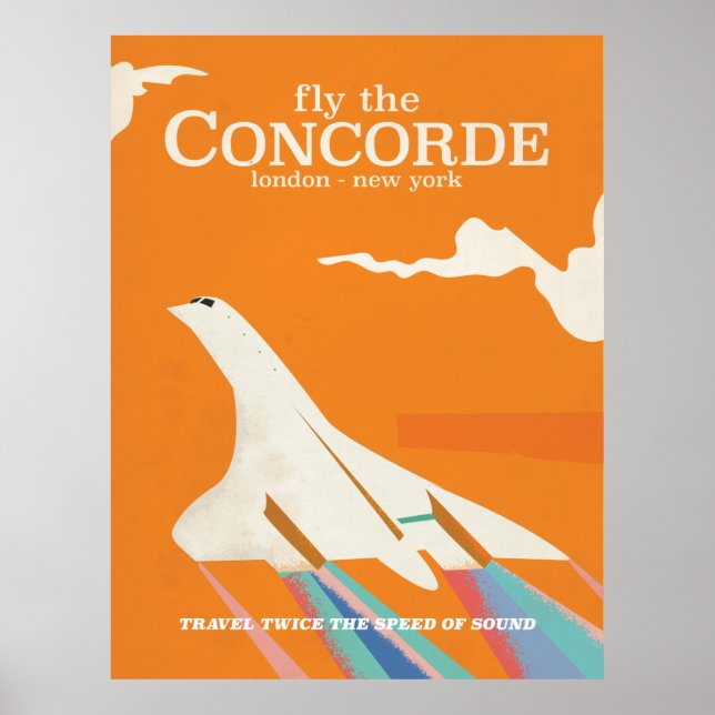 Poster Voe no Concorde (Frente)