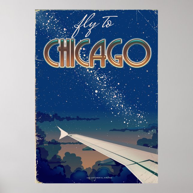 Poster Voe para Chicago (Frente)