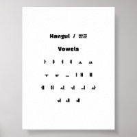 Vogais Hangul / 한 글 모 음